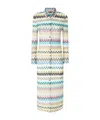 Missoni Slim Fit Cardigan Mit Gestreiftem Spitzenkragen In Multi-color