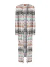 Missoni Zigzag Pattern Coat In Multi