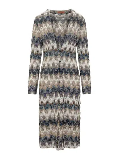 Missoni Long Cardigan In Gray