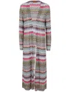 Missoni Zigzag Long Cardigan In Multicolour