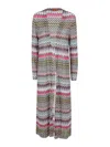 Missoni Zigzag Long Cardigan In Multicolour