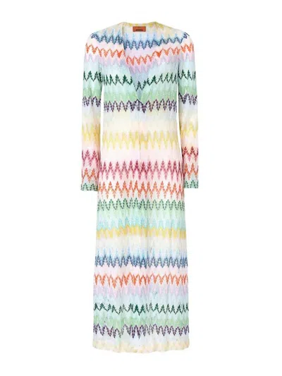 Missoni Long Cardigan In Red