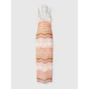 Missoni Langes Kleid Aus Chevron-lamé Mit Pailletten Und Dekorativer Spitze In Multicoloured