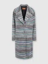Missoni Zigzag Coat In Multicoloured