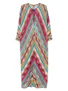 Missoni Women's Striped Long Kaftan | Size Small | Ms25sq0ibr00zzs208h