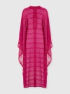 Missoni Long Cover-up Caftan In Zigzag Lamé Viscose