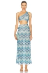 MISSONI LONG COVER UP CUT OUT DRESS