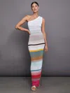 Shop Missoni Long Cover Up In Degrade With Fuchsia And White Base