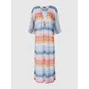Missoni Long Cover-up In Zigzag Lamé Viscose Blend In Multicoloured