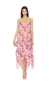 Missoni Microshade Long Cover Up In Pink In Microshaded Pink Tones