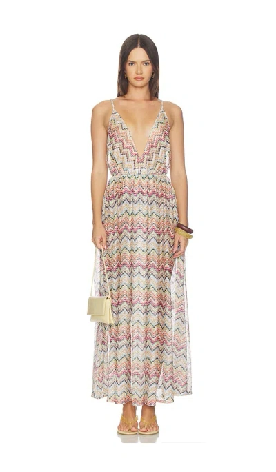 Missoni Zig-zag Print Beach Robe In Multi