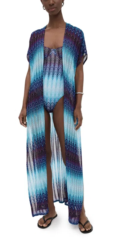Missoni Long Cover Up Multi Blue