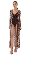 Missoni Long Cover Up Multi Dark In Multi