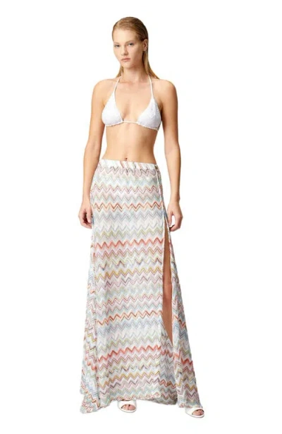 Missoni Zig Zag Metallic Maxi Skirt In Multicoloured