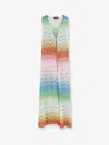 Missoni Long Cover Up Viscose And Metallic Fiber Dress In Multi