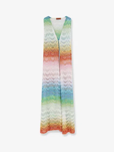Missoni Long Cover Up Viscose And Metallic Fiber Dress In Multi