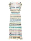 Missoni Zigzag-intarsia Open-knit Maxi Dress In Multi