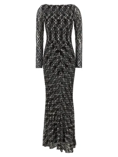 Missoni Langes Kleid Aus Strukturierter Spitze In Black