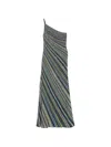 Missoni Stripe-pattern Maxi Dress In Green