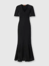 Missoni Long Dress In Cotton And Zigzag Viscose With Flared Hem