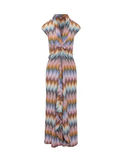 Missoni Long Dress In Multicolor
