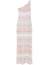 Missoni Zig-zag Intarsia Fine Knit Midi Dress In Multicolour
