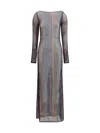 Missoni Handcrafted Knit Midi Dress With Long Sleeves In Multi