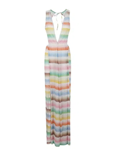 Missoni Long Jumpsuit In Multicolor