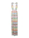 Missoni Zigzag Pattern Open Back Jumpsuit In Multi