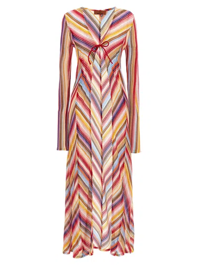 Missoni Long Knit Cover-up In Multicolor