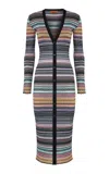 Missoni Long Lamé Knit Cardigan In Multi