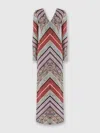 Missoni Metallic Crochet-knit Maxi Dress In Multicoloured