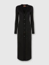 Missoni Long Lamé Viscose Cardigan With V-neck In Black