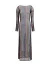 Missoni Handcrafted Knit Midi Dress With Long Sleeves