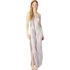 Missoni Long Dress With Asymmetric Neckline And Zigzag Pattern In Multi
