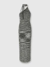 Missoni Slub-knit Maxi Dress In Green & Black