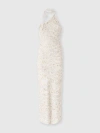 Missoni Knitted Dress In White & Beige