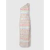 Missoni Long One-shoulder Dress With 3d Zig Zag Lamé