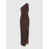Missoni Viscose Blend Dress With All-over Sequins In Black & Brown