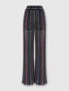 Missoni Herringbone-striped Sequin-embellished Trousers In Multi