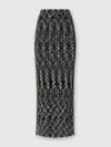 Missoni Long Pencil Skirt In Embroidered Lace In Black
