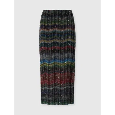 MISSONI MISSONI LONG PENCIL SKIRT WITH WAVE PATTERN
