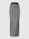 Missoni Langer Gerippter Ripprock Mit Pailletten In Black,white