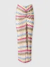Missoni Langer Rock Aus Lamé-viskose-spitze Mit Raffungen In Multicoloured