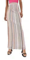 Shop Missoni Long Skirt Light Tones Multicolor