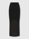 Missoni Metallic-detail Slit Skirt In Black