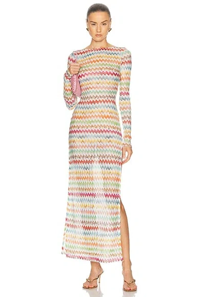 Missoni Long Sleeve Coverup Dress In Multi