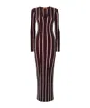Missoni Long Sleeve Dress In Black & Light Blue