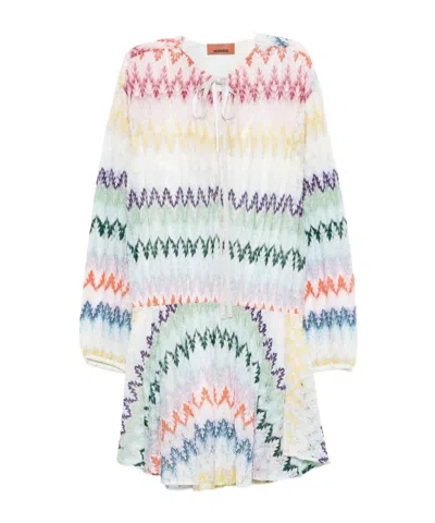 Missoni Long Sleeve Dress In Multi