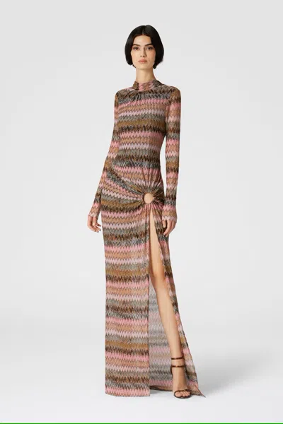 MISSONI LONG SLEEVE LONG DRESS